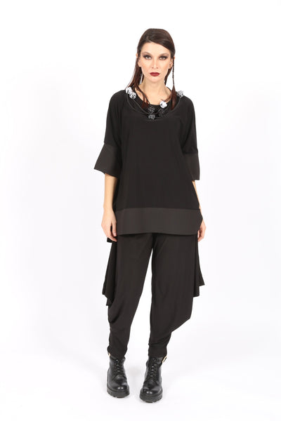 Black Jersey Top
